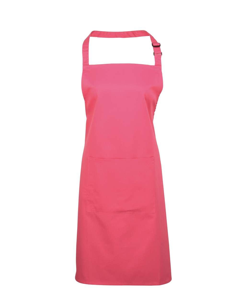 COLOURS COLLECTION BIB APRON WITH POCKET
