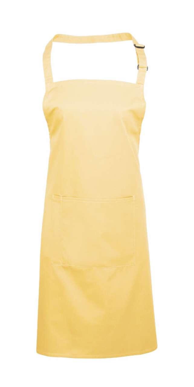 COLOURS COLLECTION BIB APRON WITH POCKET