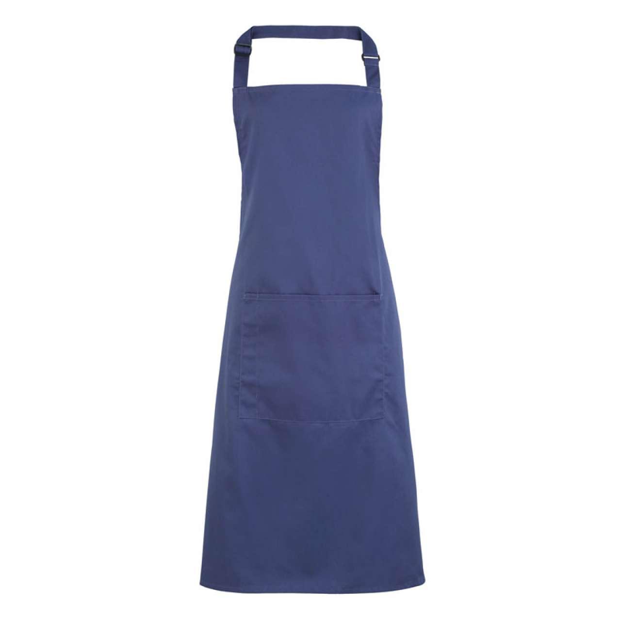 COLOURS COLLECTION BIB APRON WITH POCKET
