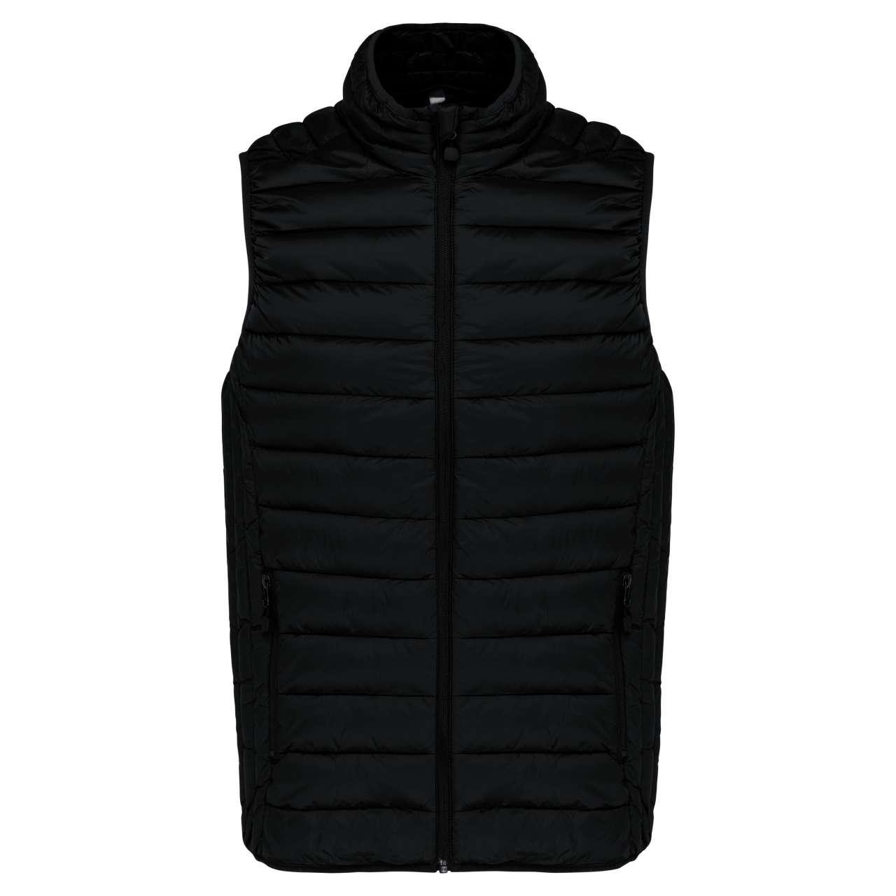 LADIES' LIGHTWEIGHT SLEEVELESS FAKE DOWN JACKET