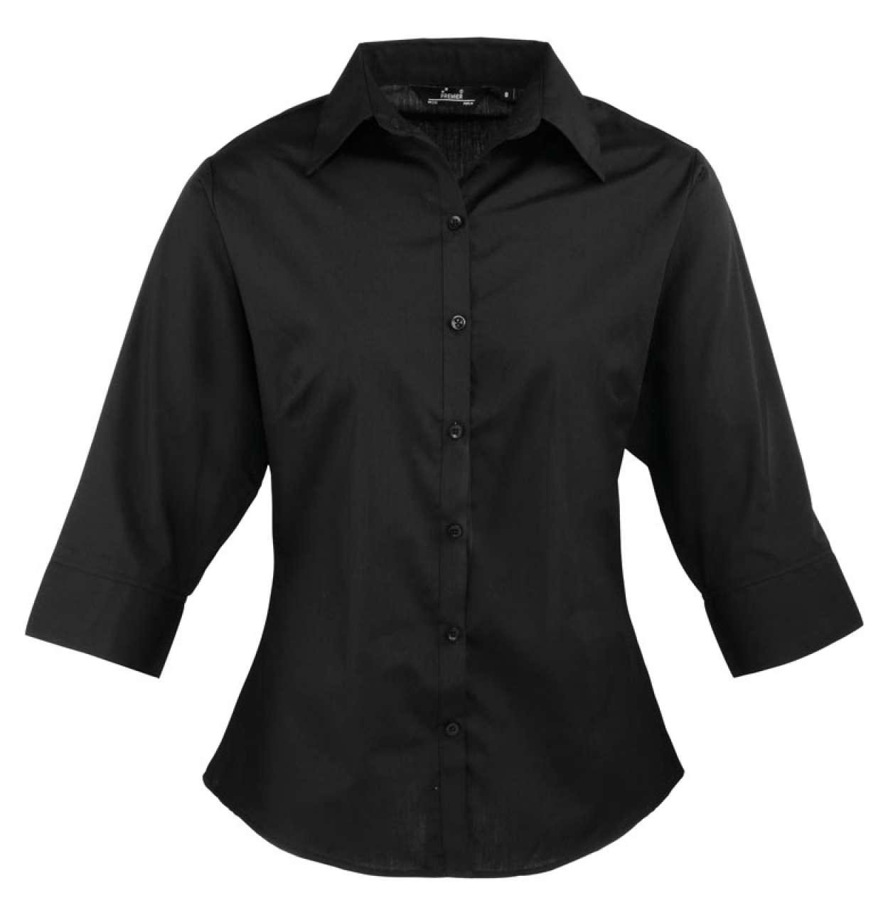 WOMEN'S POPLIN 3/4 SLEEVE BLOUSE