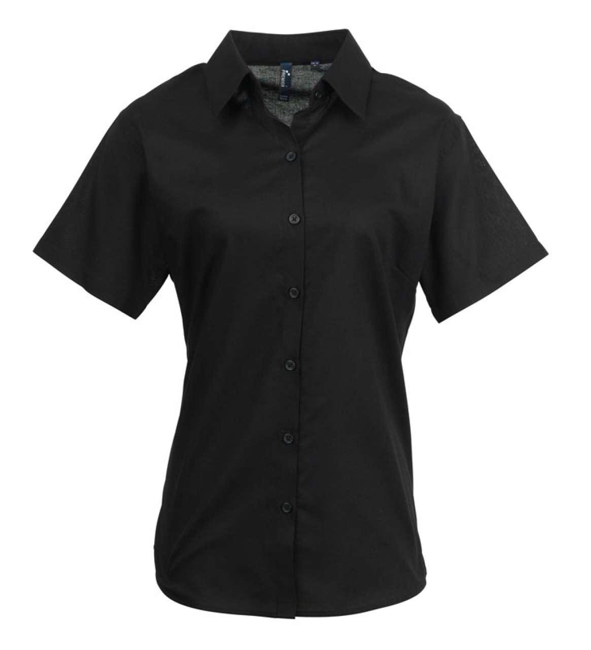 WOMEN'S SHORT SLEEVE SIGNATURE OXFORD BLOUSE