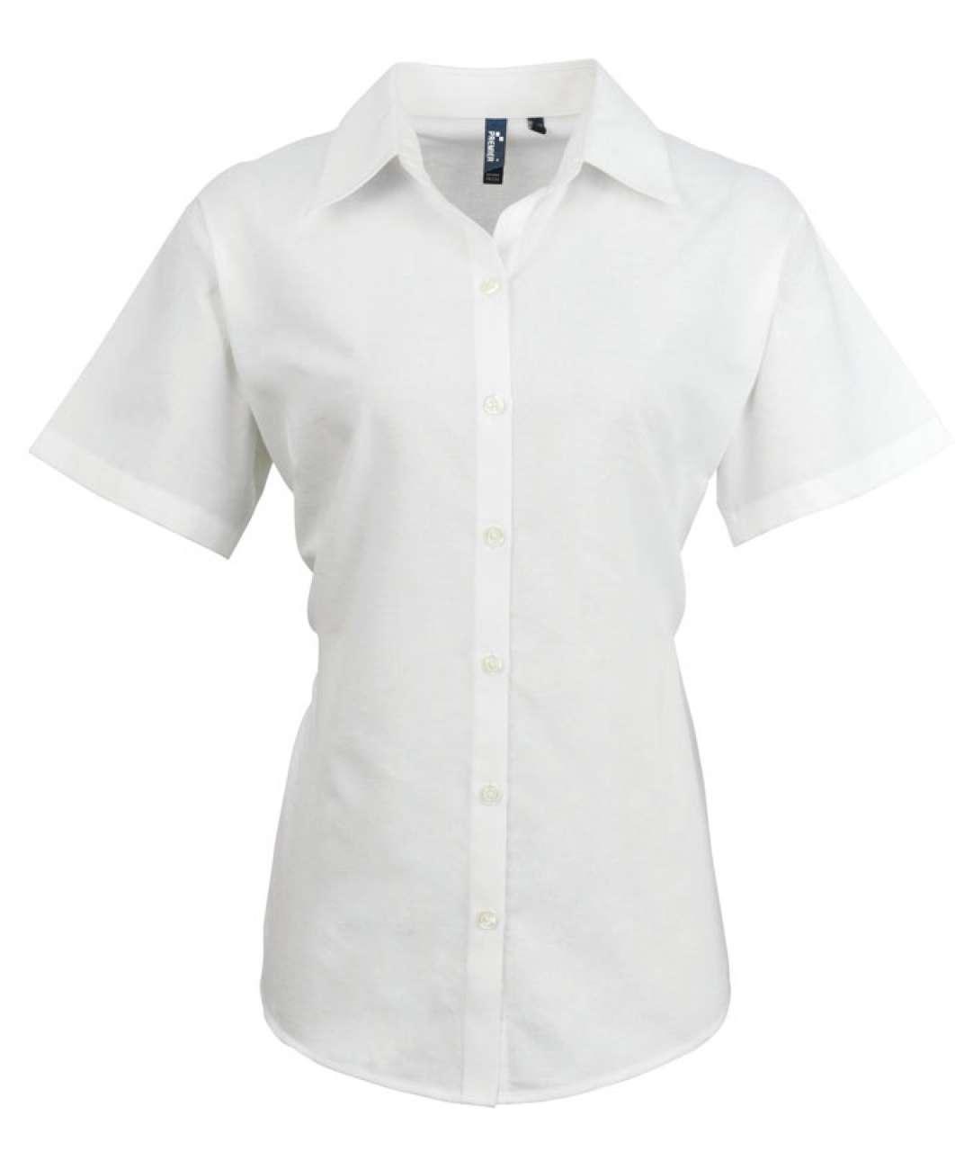 WOMEN'S SHORT SLEEVE SIGNATURE OXFORD BLOUSE