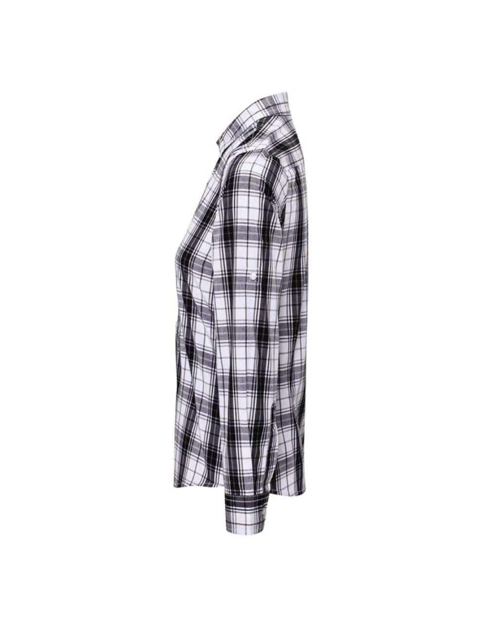 'GINMILL' CHECK - WOMEN'S LONG SLEEVE COTTON SHIRT