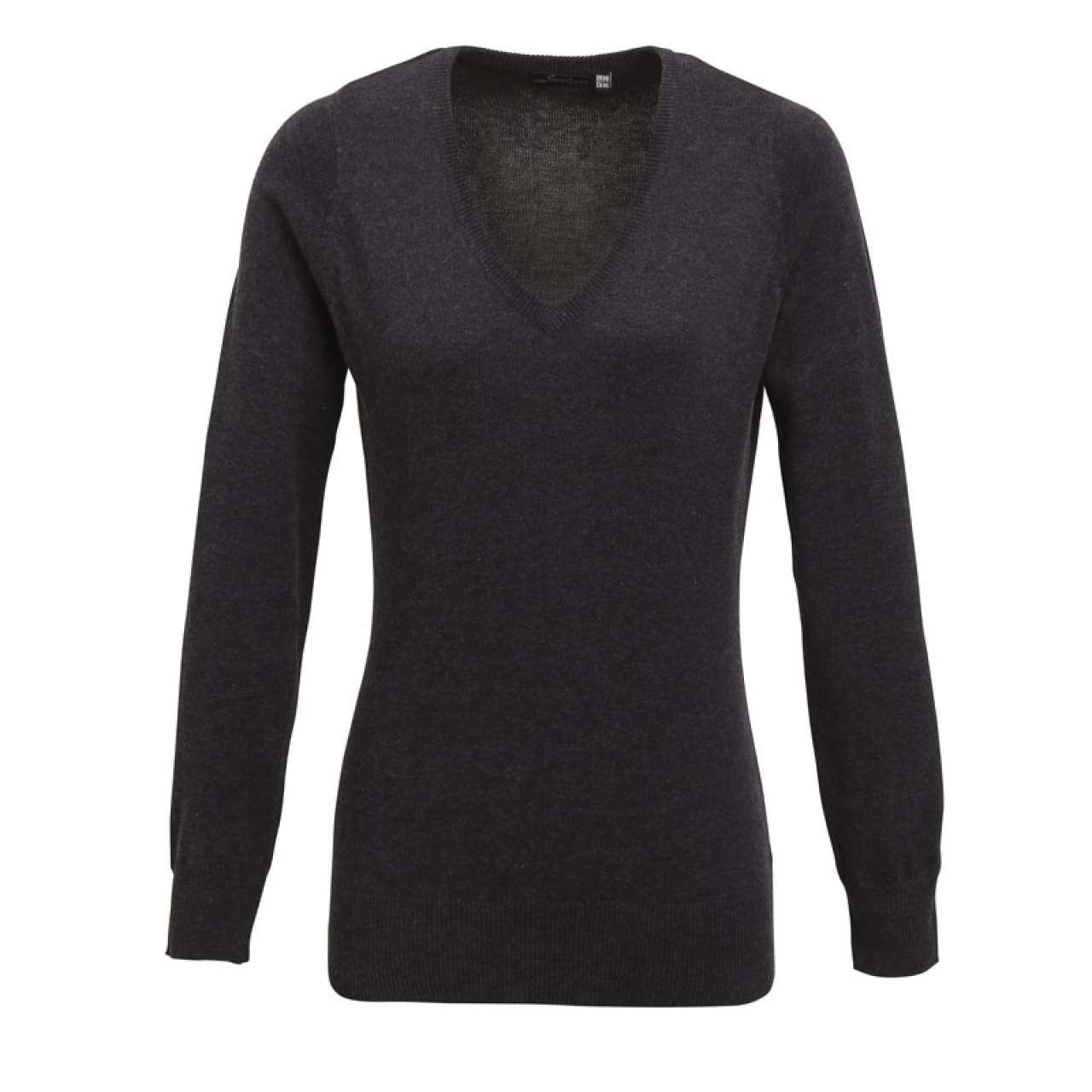 WOMEN'S KNITTED V-NECK SWEATER