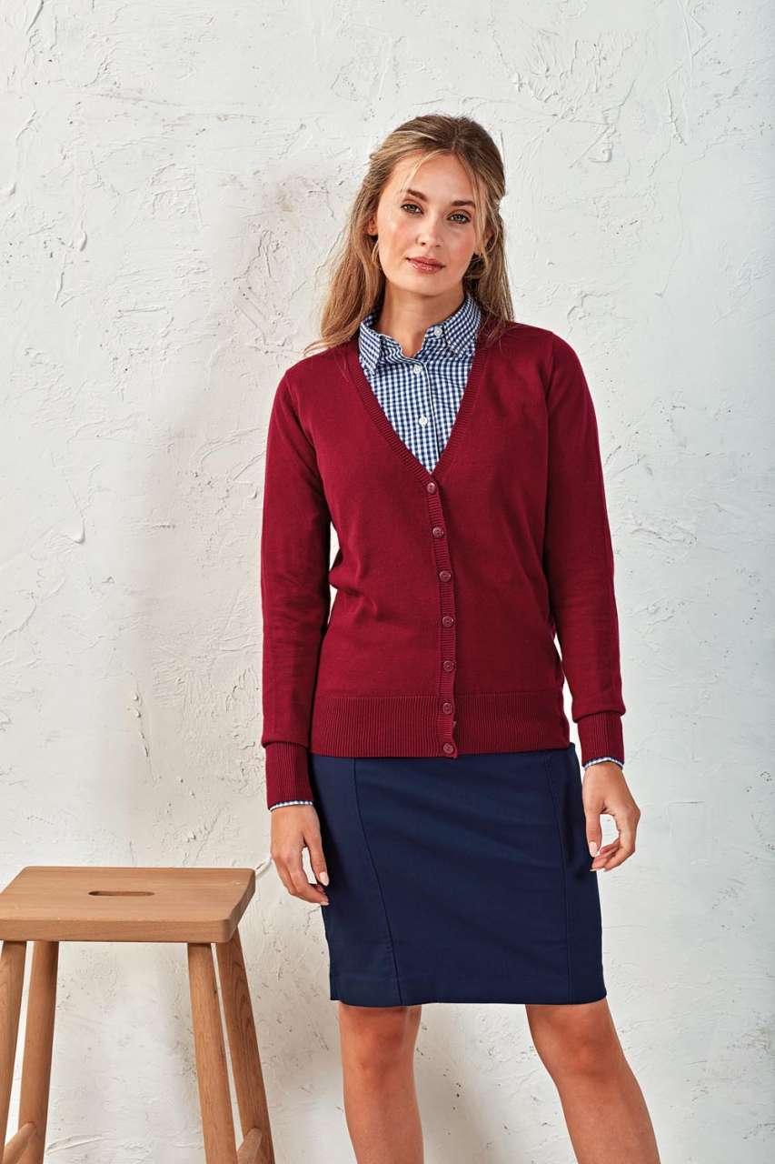 WOMEN'S BUTTON-THROUGH KNITTED CARDIGAN