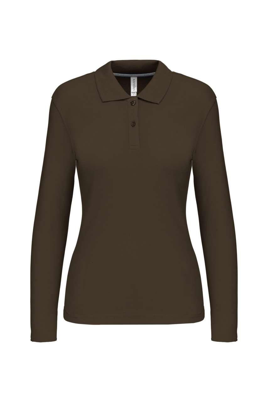 LADIES' LONG-SLEEVED POLO SHIRT