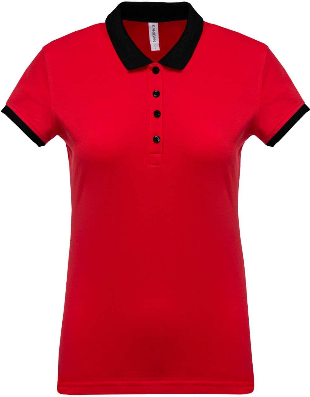 LADIES’ TWO-TONE PIQUÉ POLO SHIRT