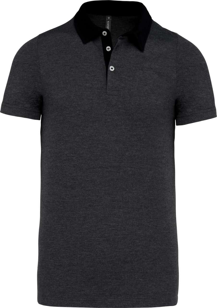 MEN'S TWO-TONE JERSEY POLO SHIRT