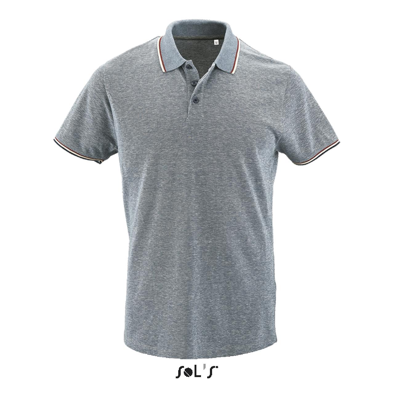 SOL'S PANAME MEN - HEATHER POLO SHIRT