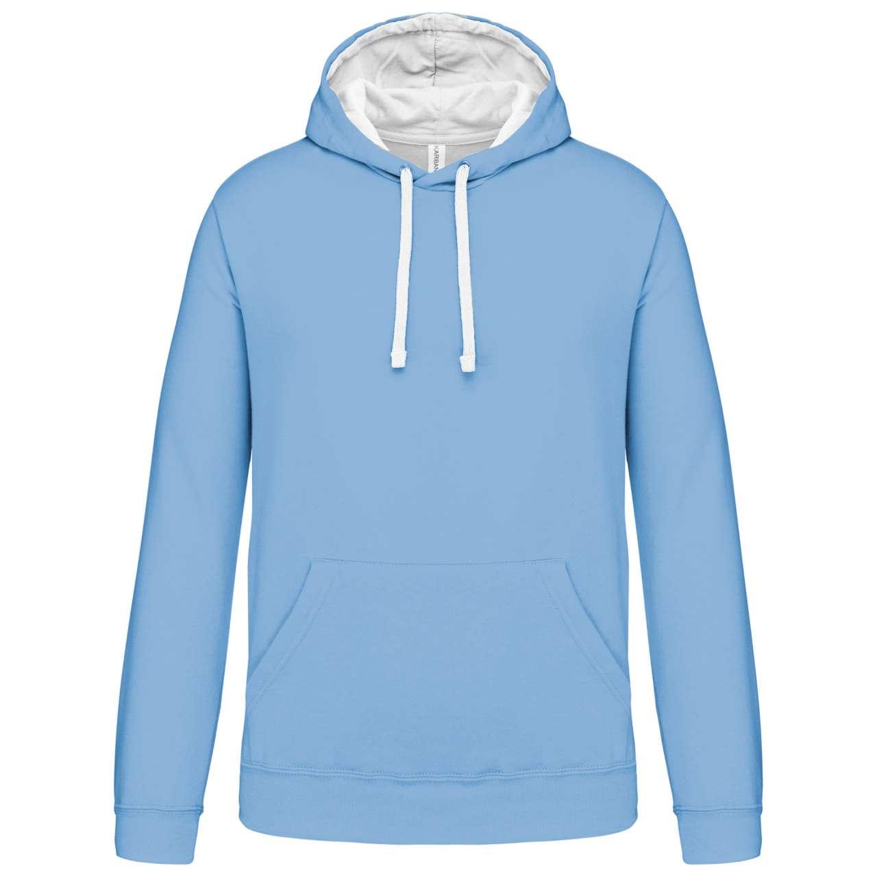 MEN'S CONTRAST HOODED SWEATSHIRT