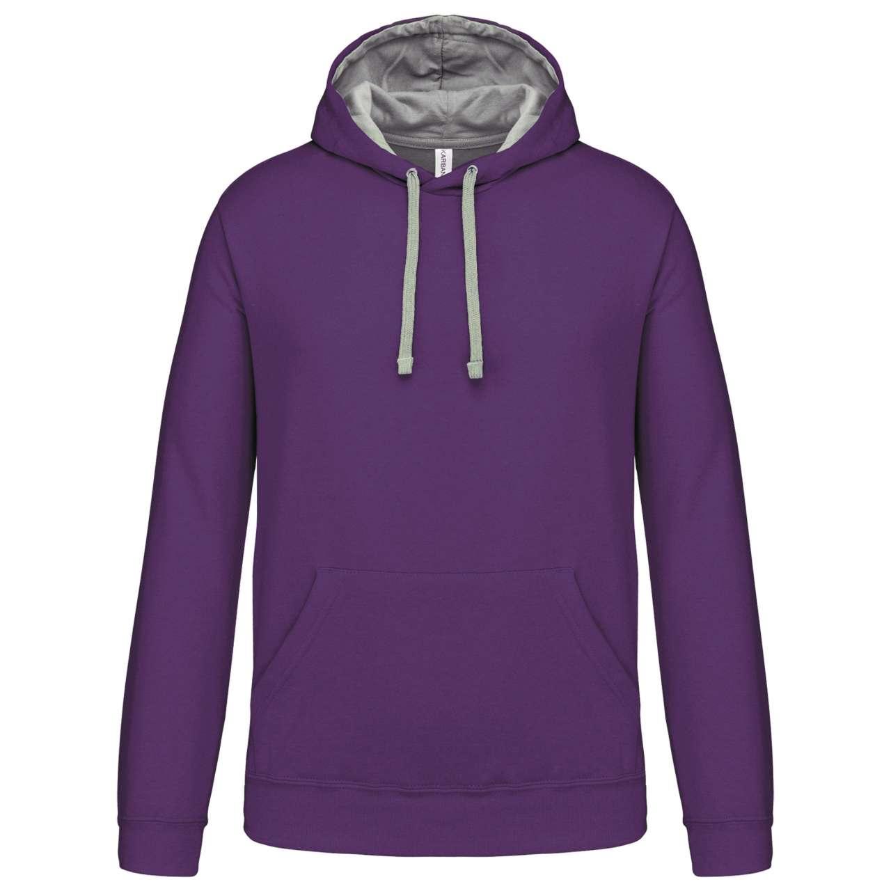 MEN'S CONTRAST HOODED SWEATSHIRT