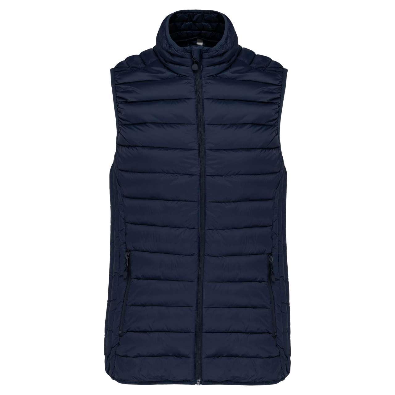 LADIES' LIGHTWEIGHT SLEEVELESS FAKE DOWN JACKET