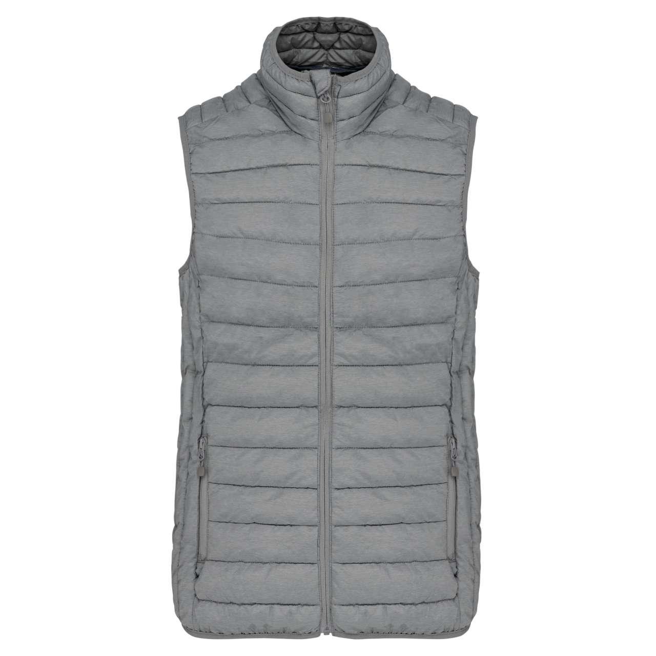 LADIES' LIGHTWEIGHT SLEEVELESS FAKE DOWN JACKET