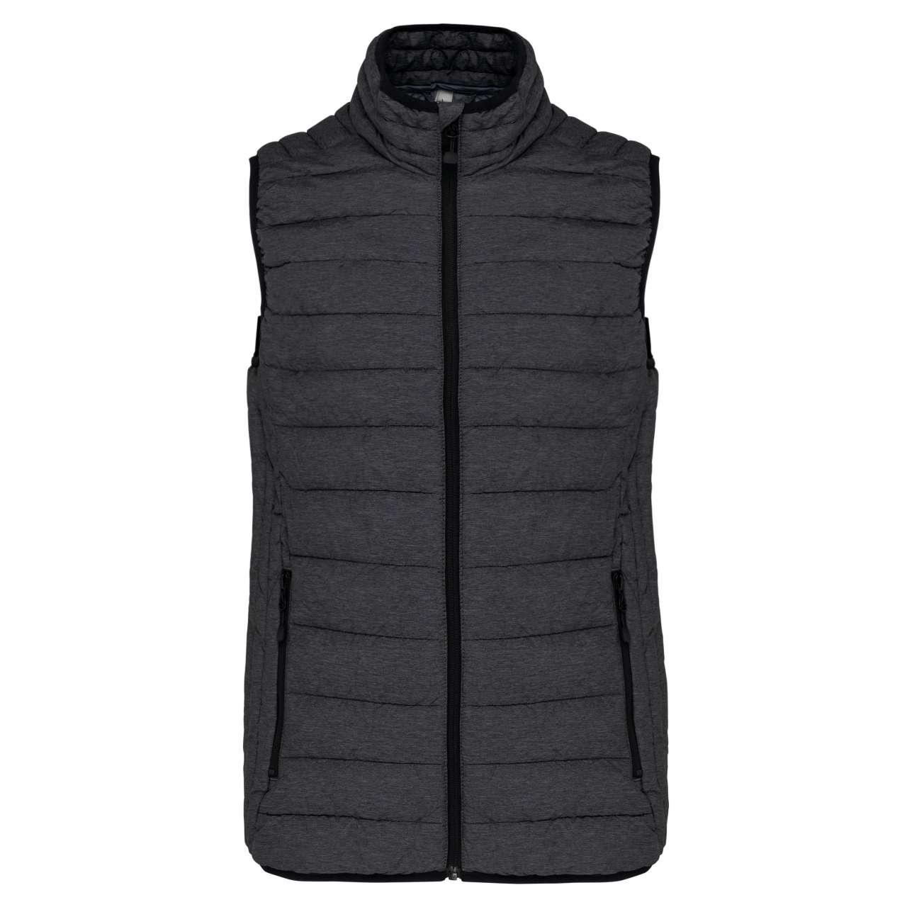 LADIES' LIGHTWEIGHT SLEEVELESS FAKE DOWN JACKET