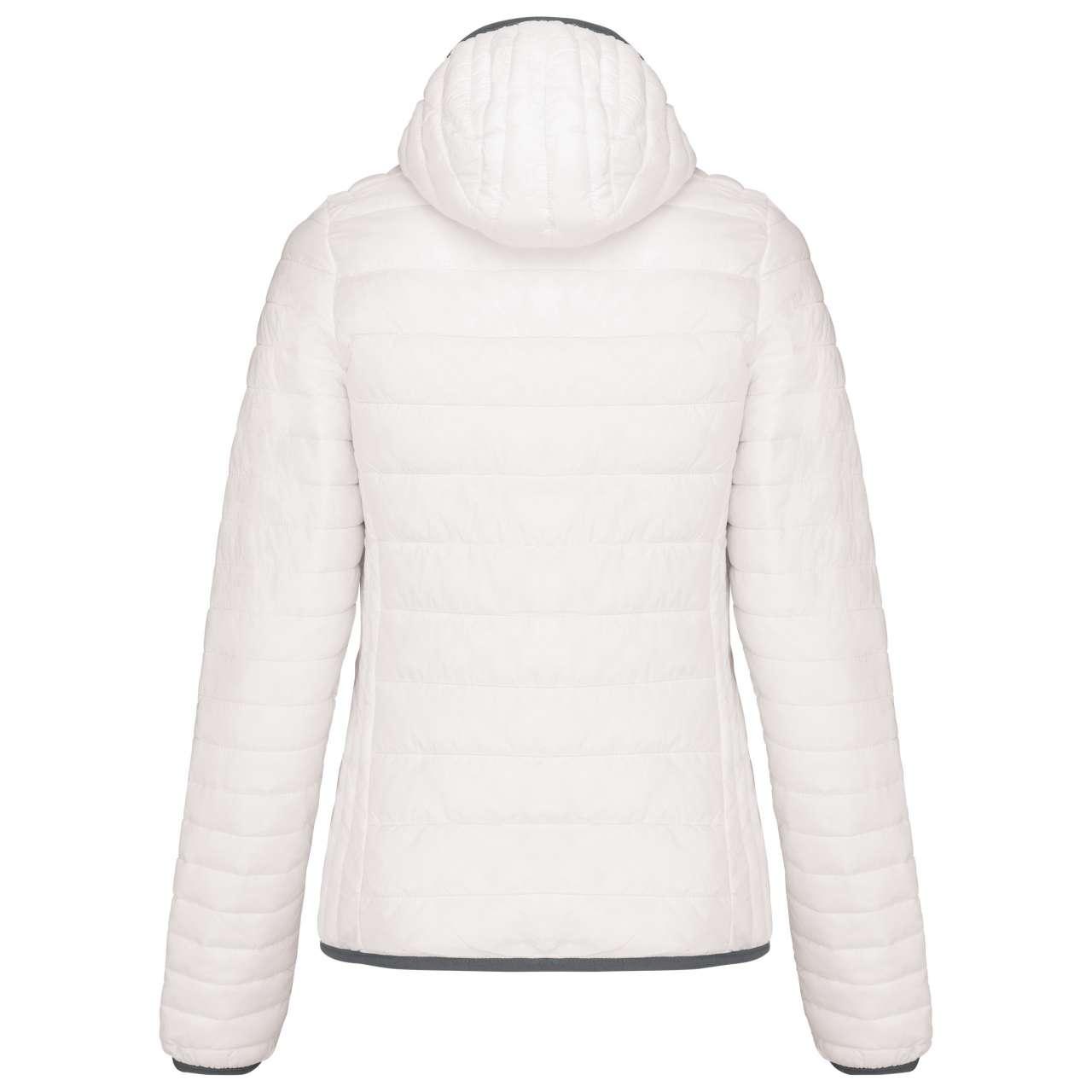 LADIES' LIGHTWEIGHT HOODED PADDED JACKET