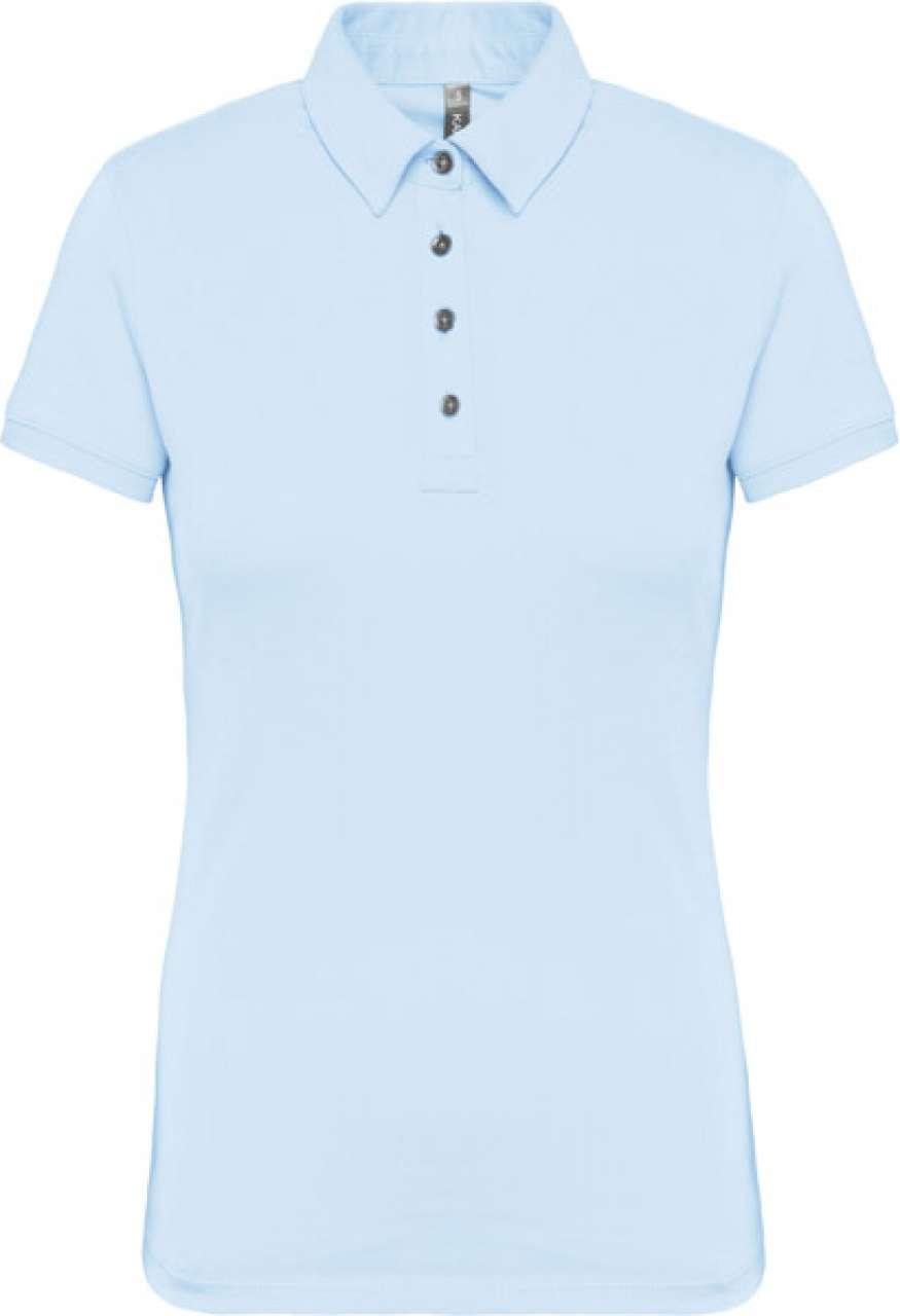 LADIES' SHORT SLEEVED JERSEY POLO SHIRT