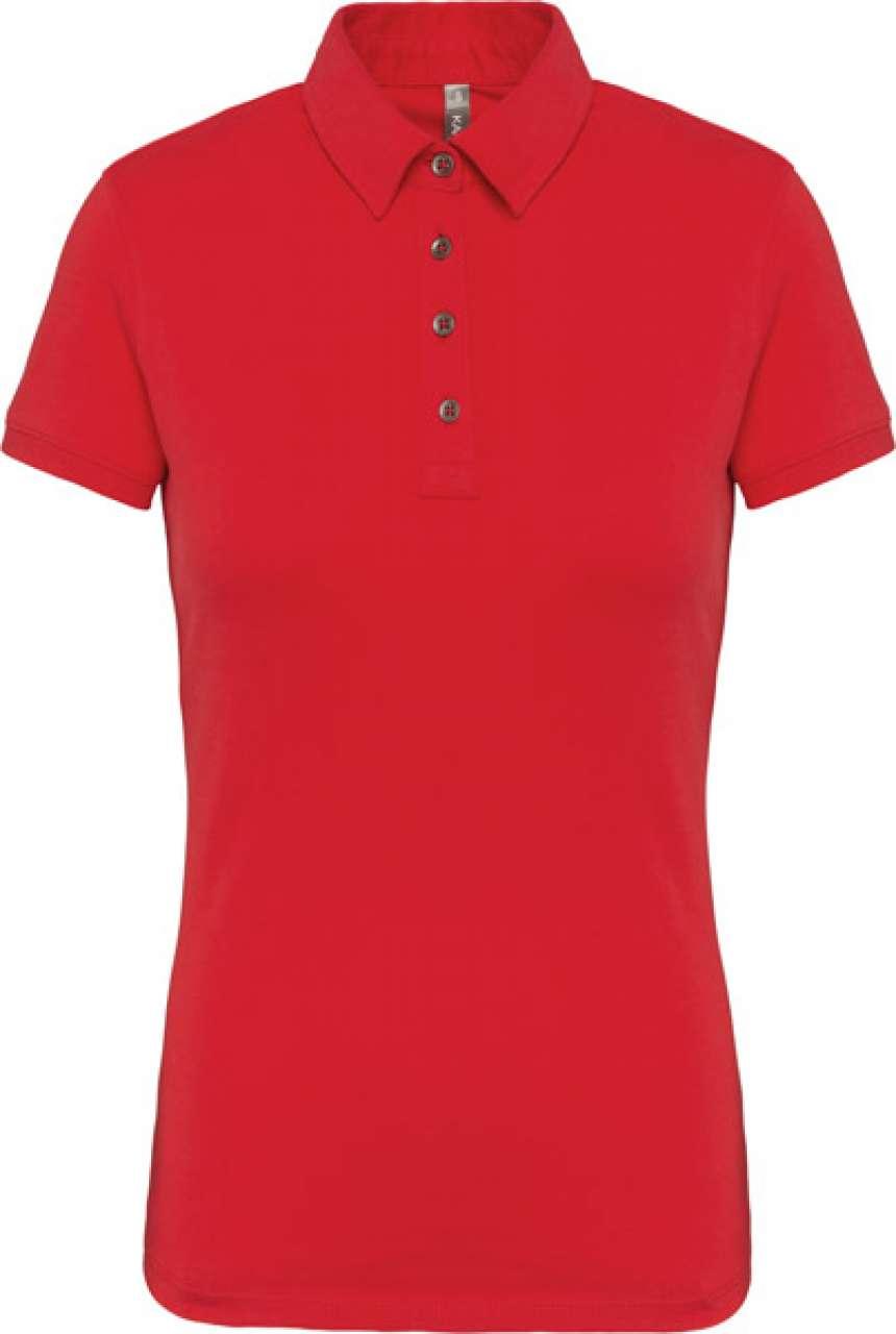 LADIES' SHORT SLEEVED JERSEY POLO SHIRT