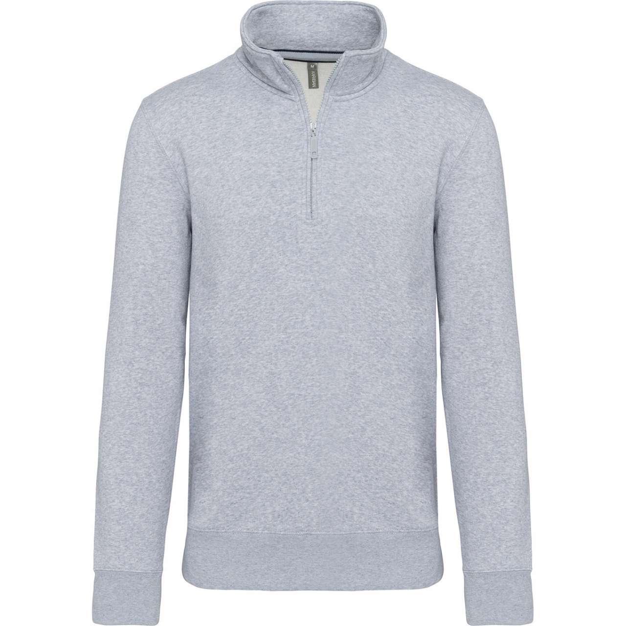 ZIPPED NECK SWEATSHIRT