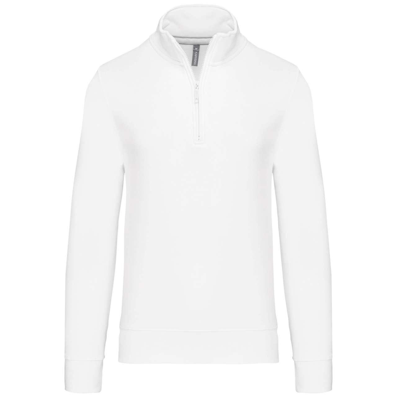 ZIPPED NECK SWEATSHIRT