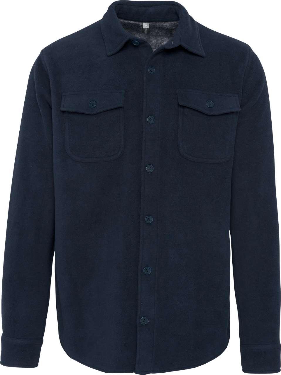 SHERPA-LINED FLEECE OVERSHIRT