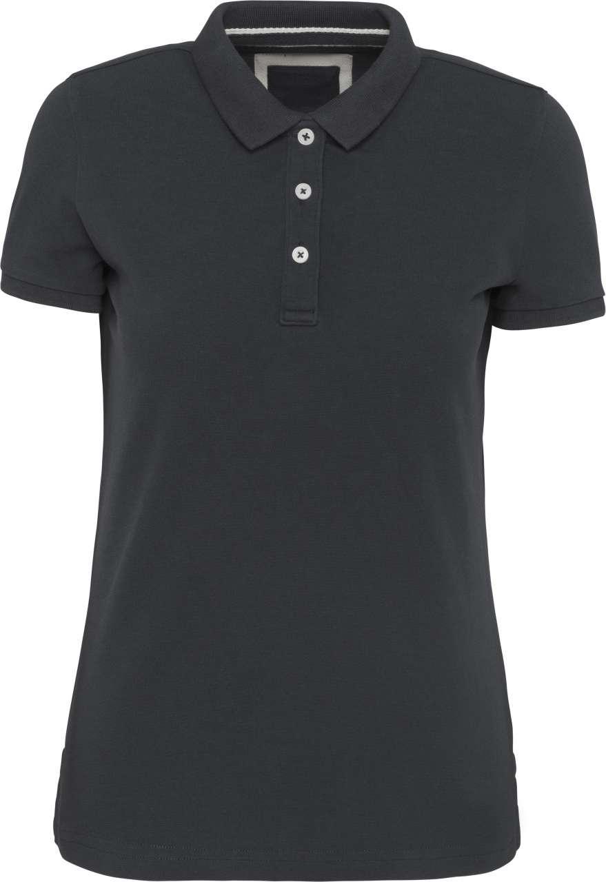 LADIES' VINTAGE SHORT SLEEVE POLO SHIRT