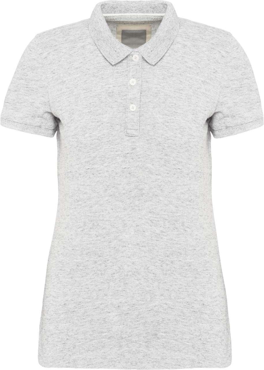 LADIES' VINTAGE SHORT SLEEVE POLO SHIRT