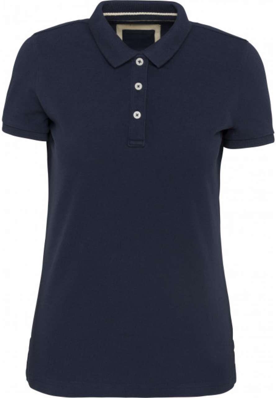 LADIES' VINTAGE SHORT SLEEVE POLO SHIRT