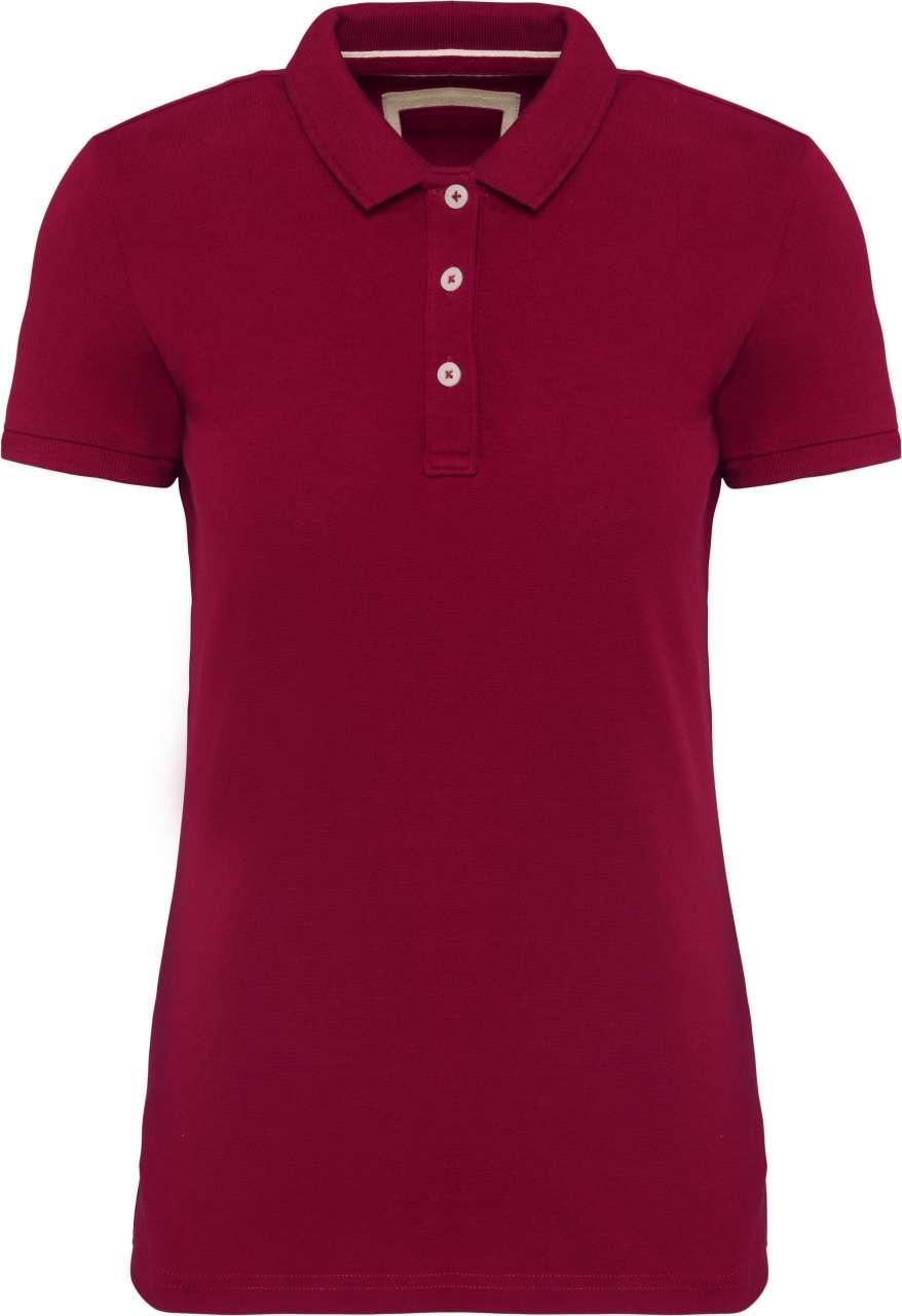 LADIES' VINTAGE SHORT SLEEVE POLO SHIRT