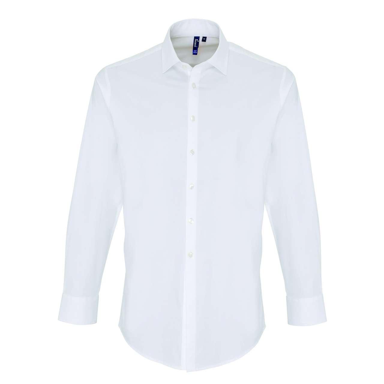MEN'S STRETCH-FIT COTTON POPLIN LONG SLEEVE SHIRT