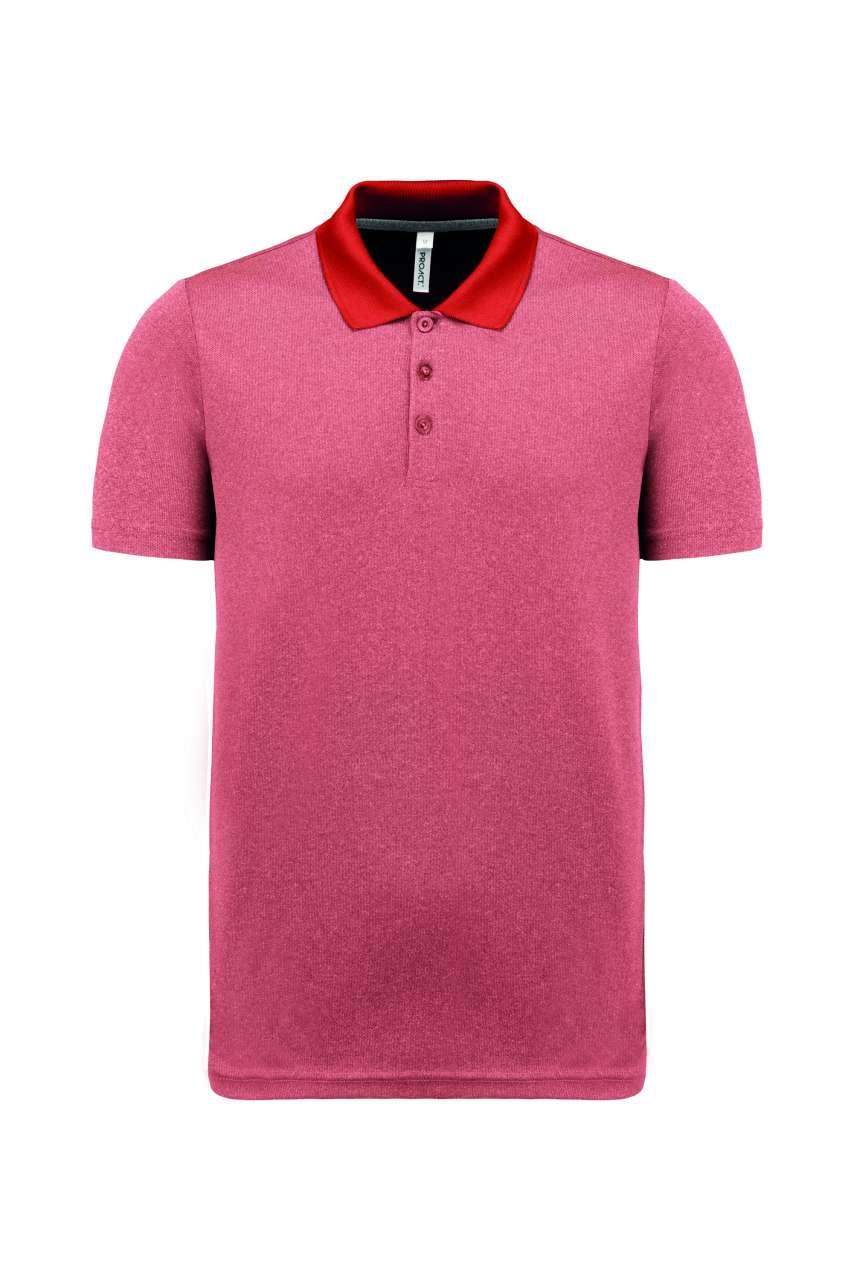 ADULT SHORT-SLEEVED MARL POLO SHIRT