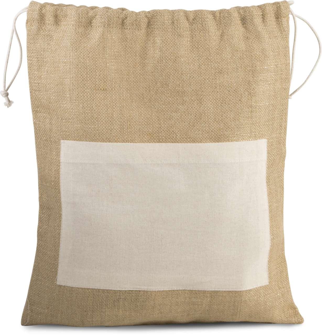 JUTE DRAWSTING BAG