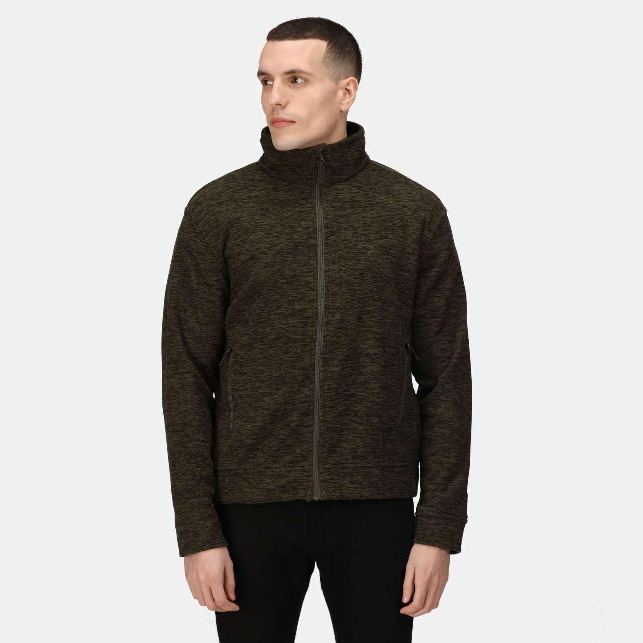 THORNLY MEN - FULL ZIP MARL FLEECE