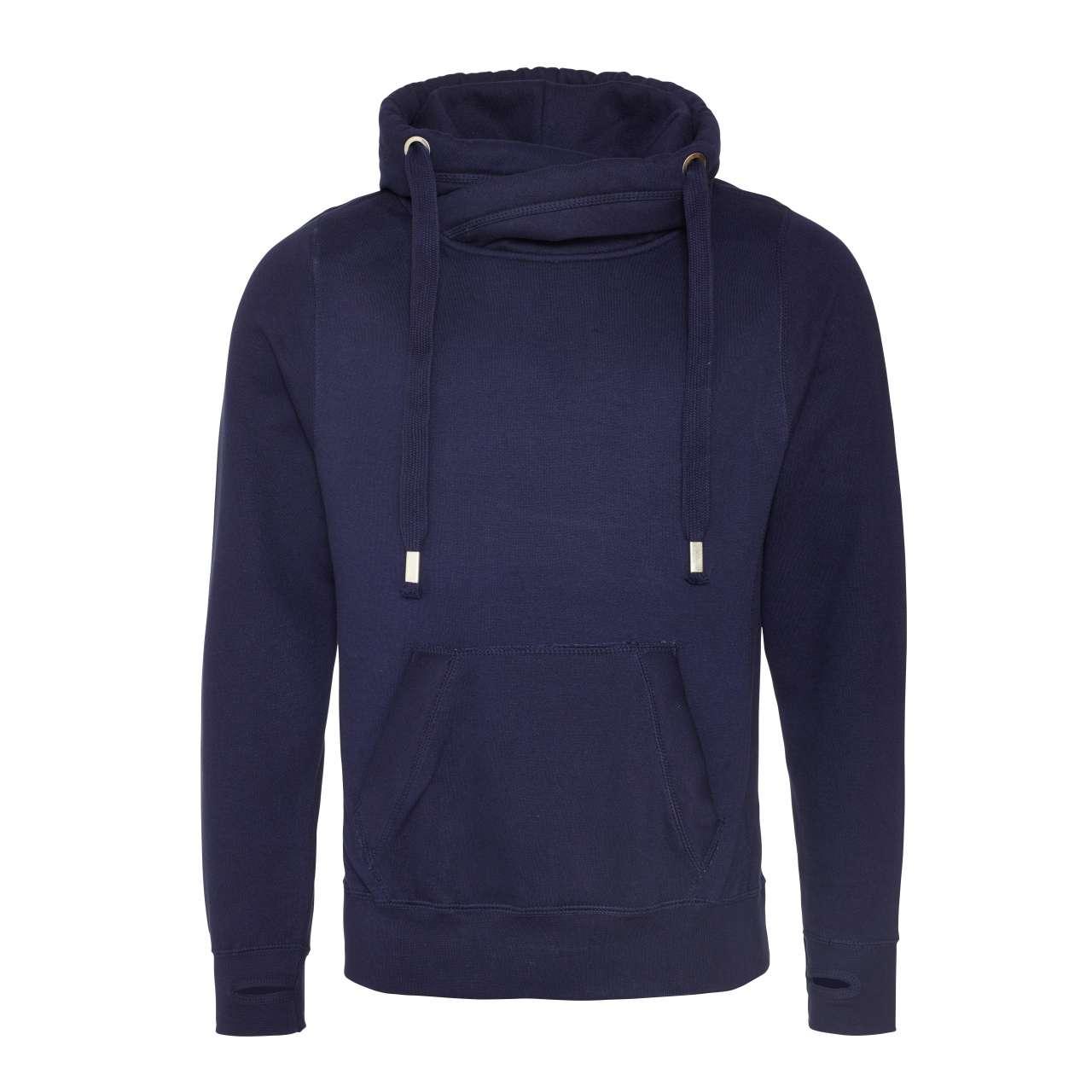 CROSS NECK HOODIE