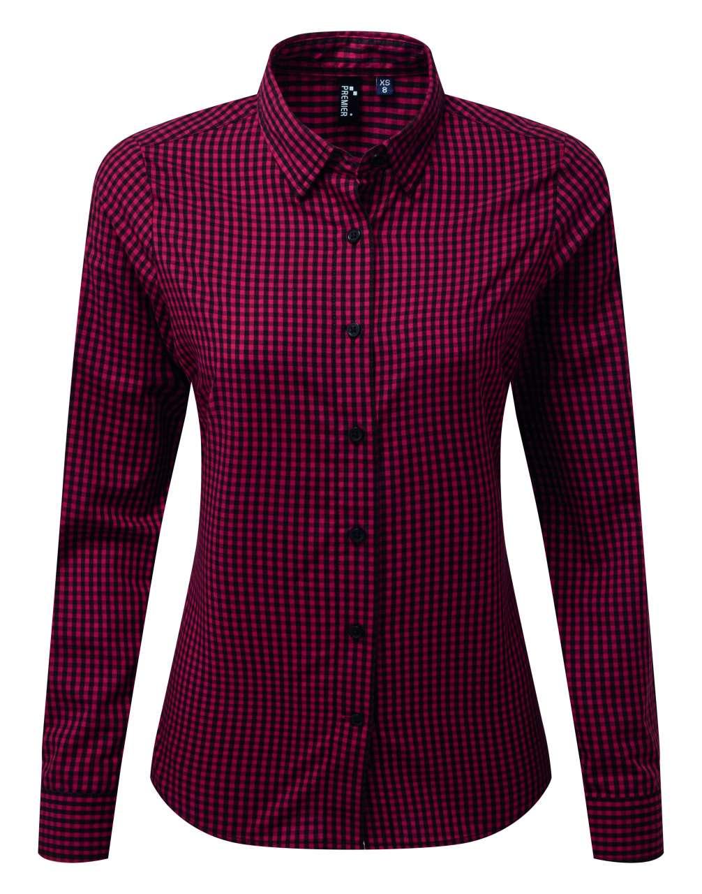 'MAXTON' CHECK WOMEN'S LONG SLEEVE SHIRT