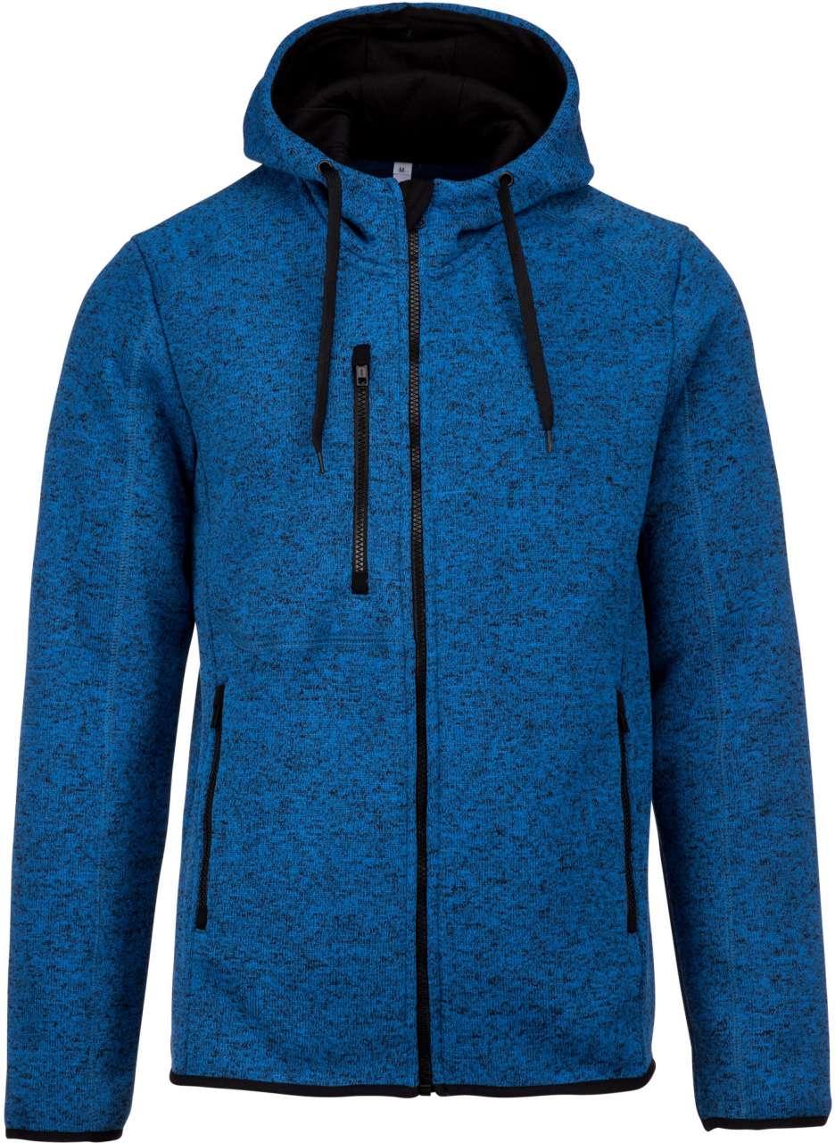 MEN'S HEATHER HOODED JACKET