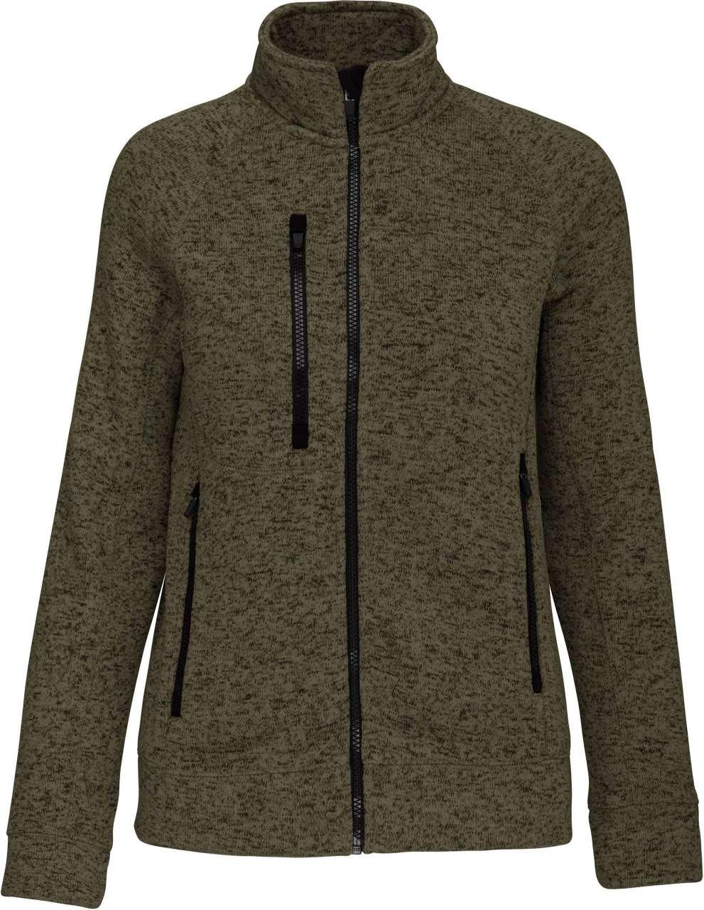 LADIES' FULL ZIP HEATHER JACKET