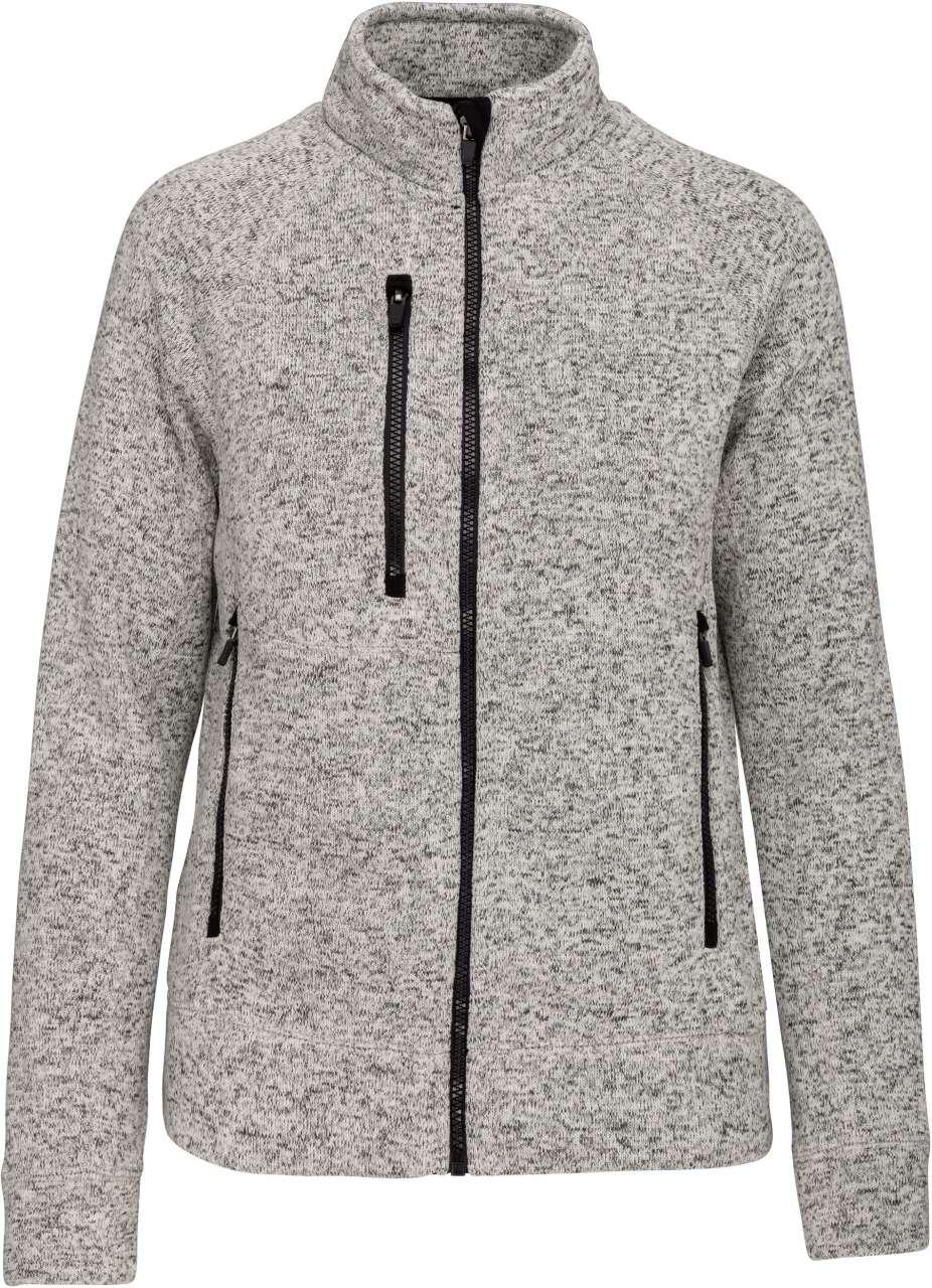 LADIES' FULL ZIP HEATHER JACKET