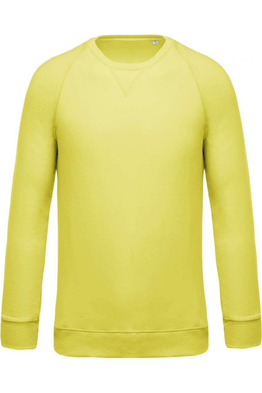 MEN'S ORGANIC COTTON CREW NECK RAGLAN SLEEVE SWEATSHIRT