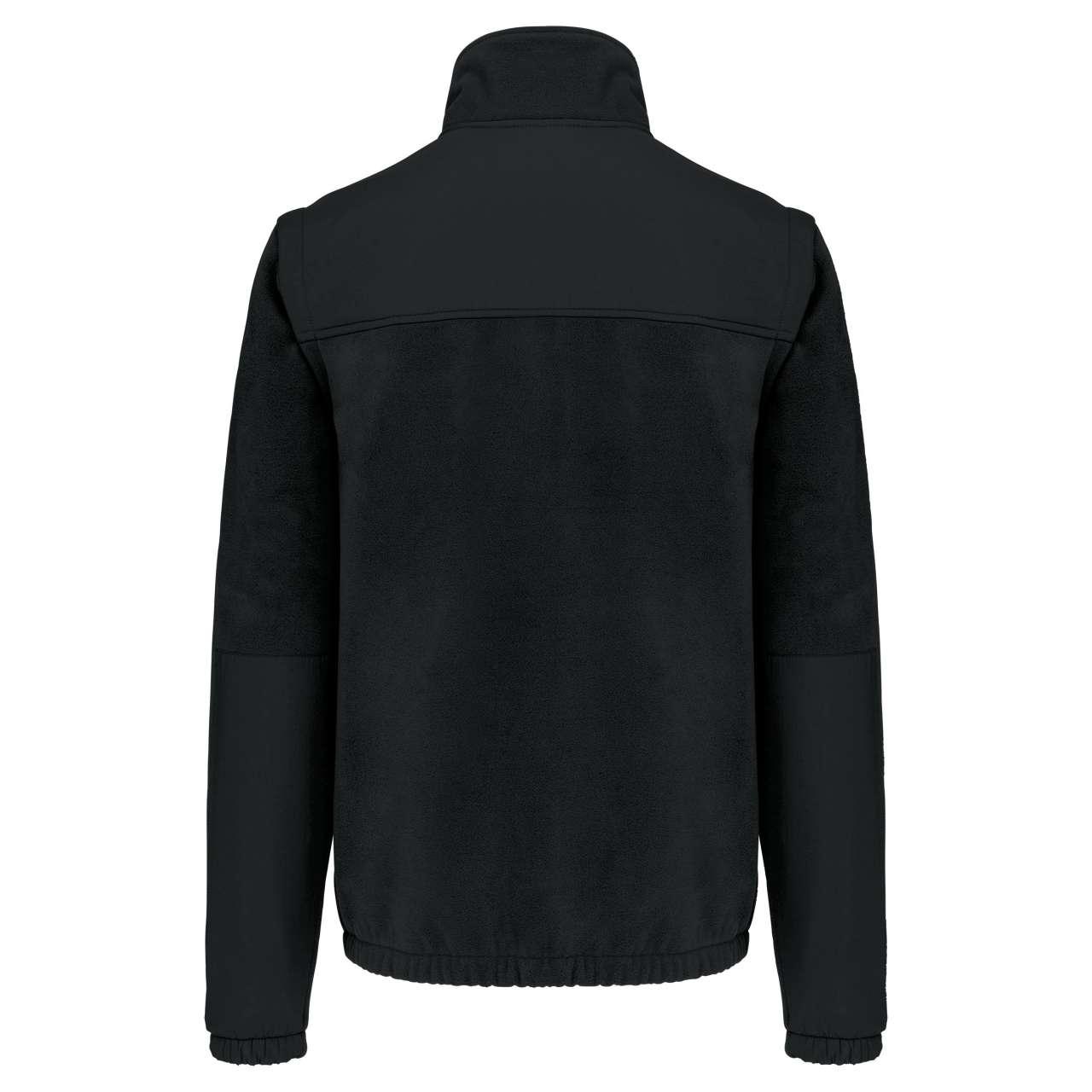 FLEECE JACKET WITH REMOVABLE SLEEVES