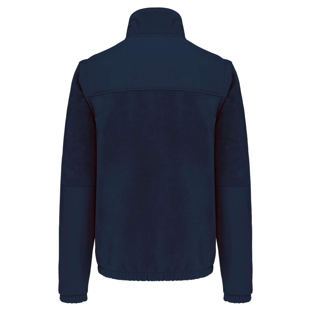 FLEECE JACKET WITH REMOVABLE SLEEVES
