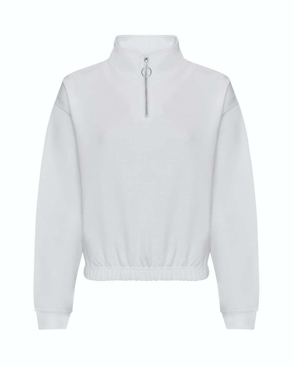 WOMEN'S CROPPED 1/4 ZIP SWEAT