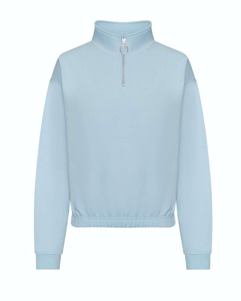 WOMEN'S CROPPED 1/4 ZIP SWEAT