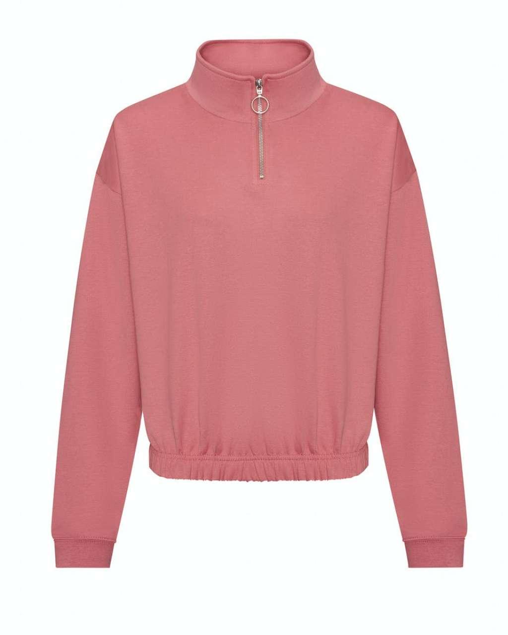 WOMEN'S CROPPED 1/4 ZIP SWEAT