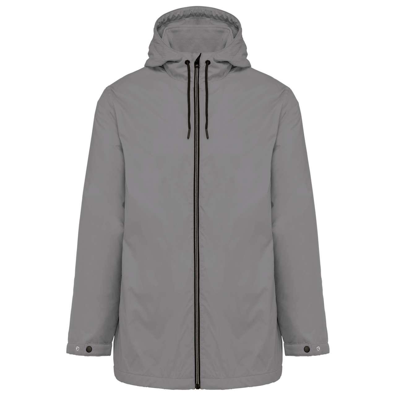 UNISEX HOODED JACKET WITH MICRO-POLARFLEECE LINING