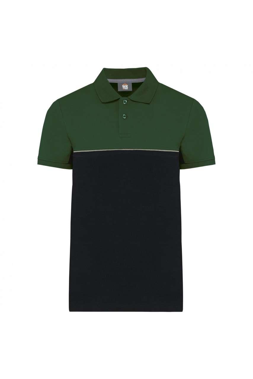 UNISEX ECO-FRIENDLY TWO-TONE SHORT SLEEVE POLO SHIRT