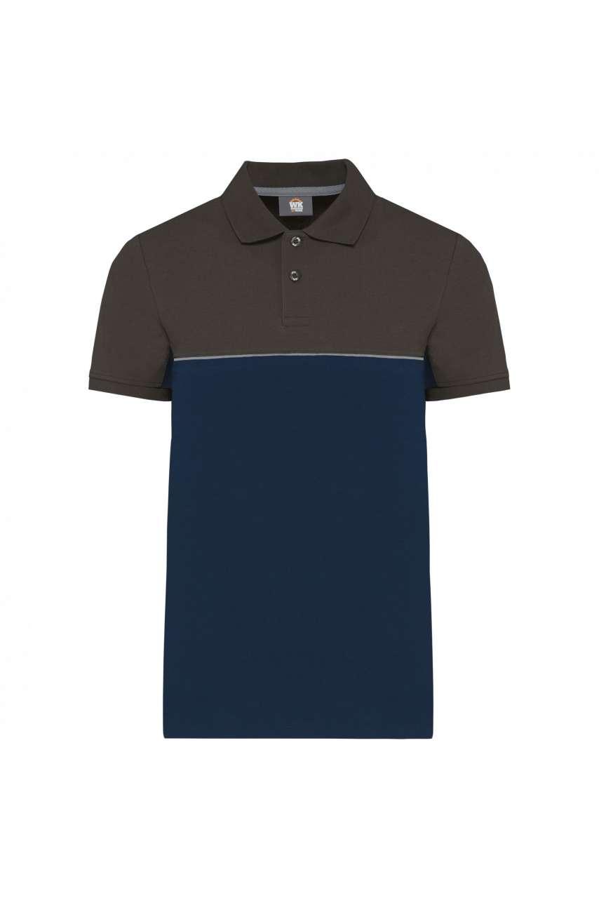 UNISEX ECO-FRIENDLY TWO-TONE SHORT SLEEVE POLO SHIRT