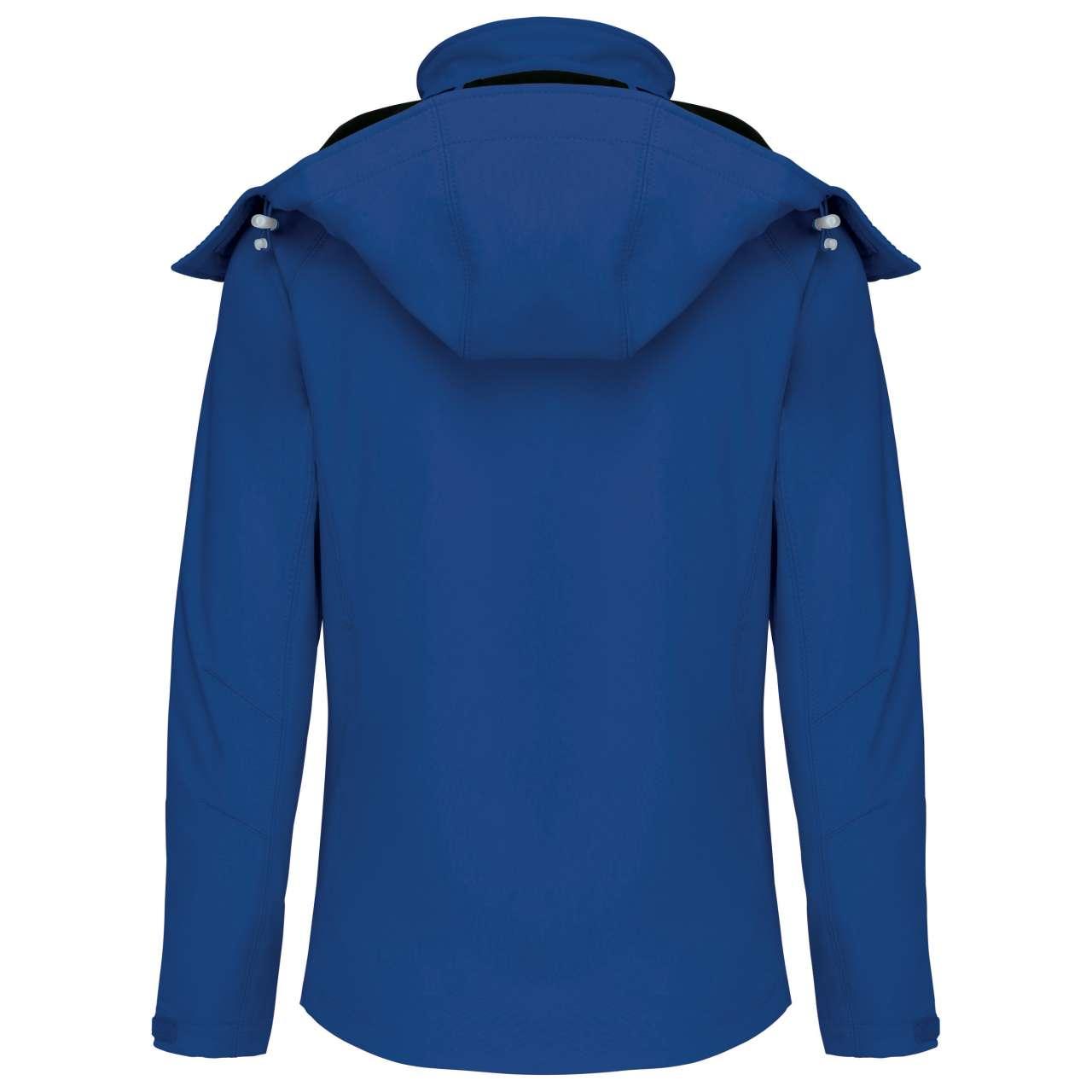 LADIES' DETACHABLE HOODED SOFTSHELL JACKET