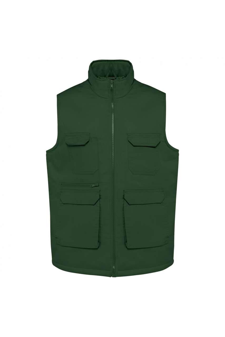 UNISEX PADDED MULTI-POCKET POLYCOTTON VEST