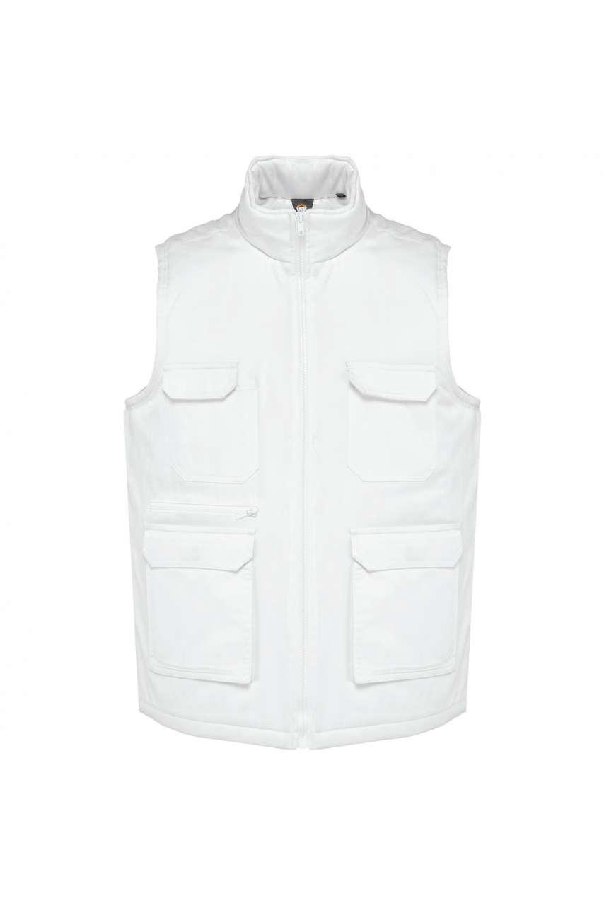 UNISEX PADDED MULTI-POCKET POLYCOTTON VEST